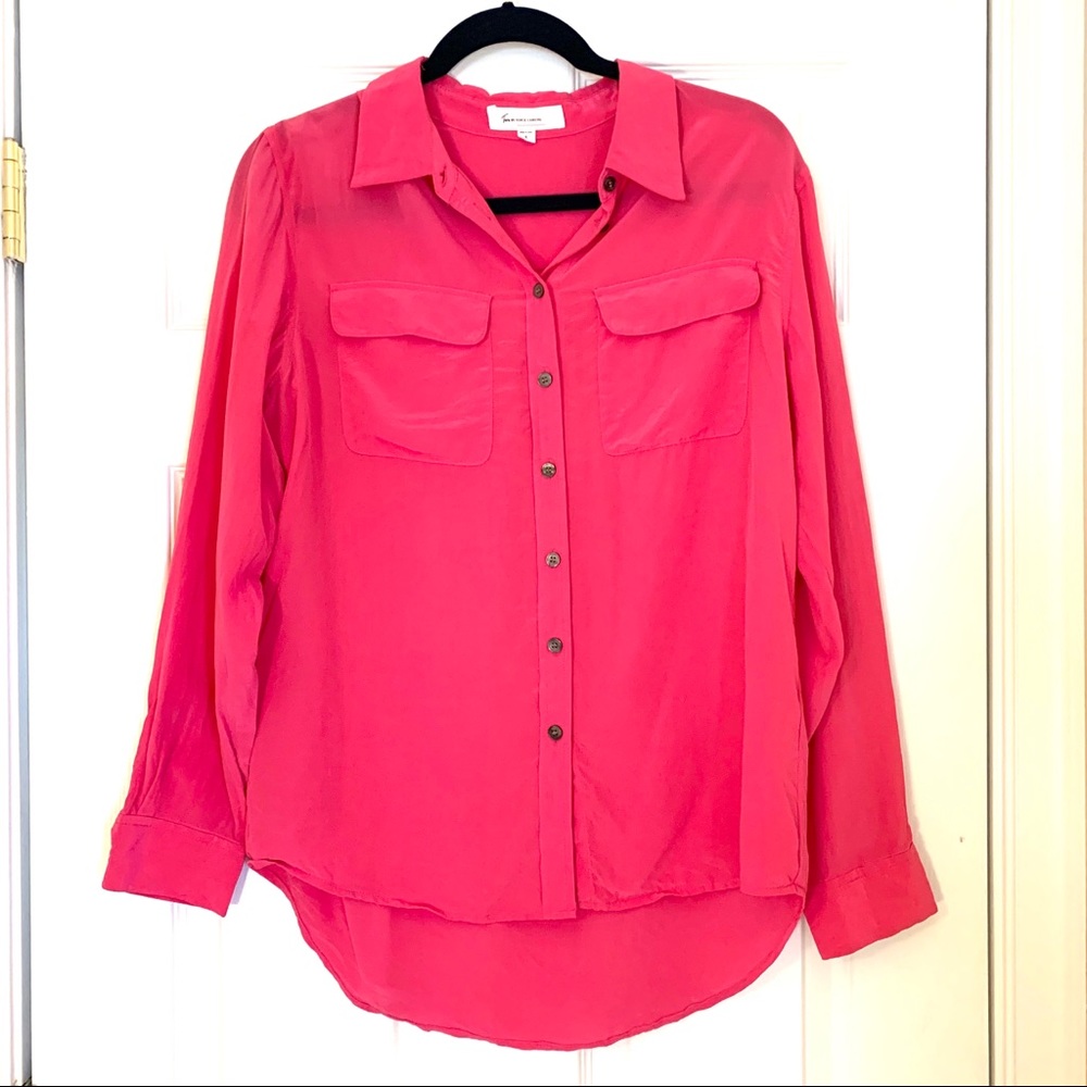 Pink Tara by Vince Camuto Blouse Button Down